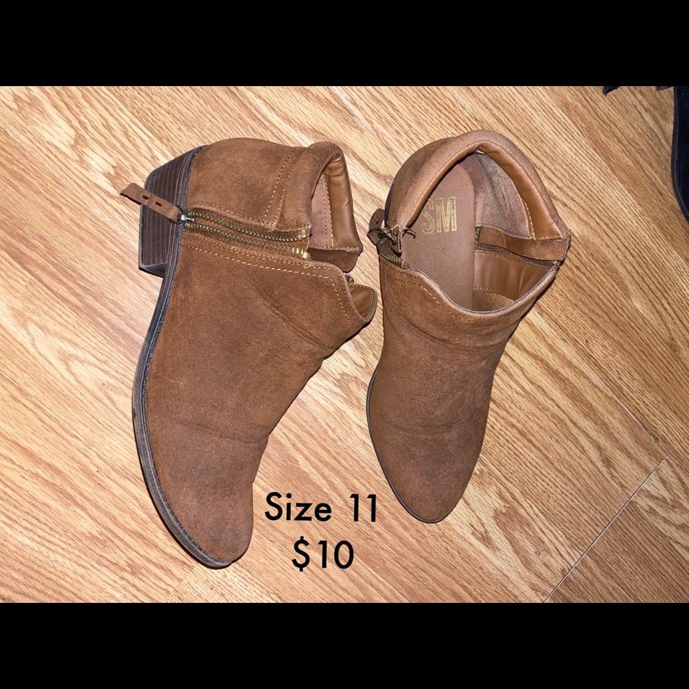 Brown ankle boots